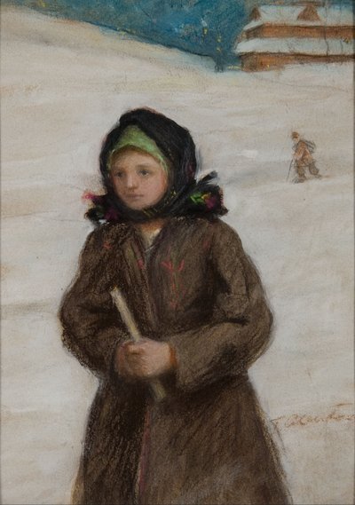 Chica con Vela de Teodor Axentowicz